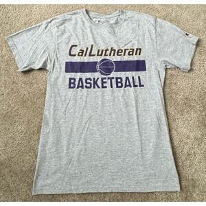 Champion CalLutheran Basketball Gray T-shirt Tee Men Size Small